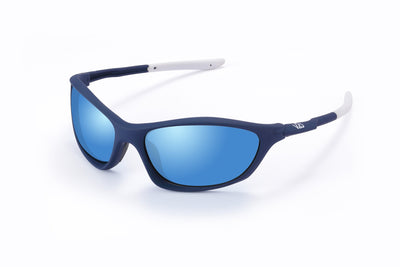 RAPIDE - Wrap-Around Polarised Blue Mirrored Prescription Sports Glasses