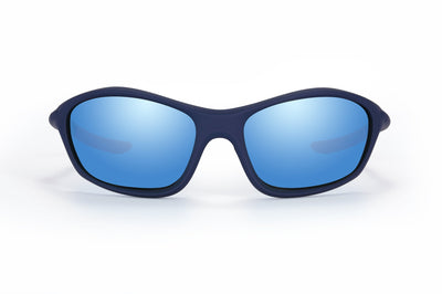 RAPIDE - Wrap-Around Polarised Blue Mirrored Prescription Sports Glasses